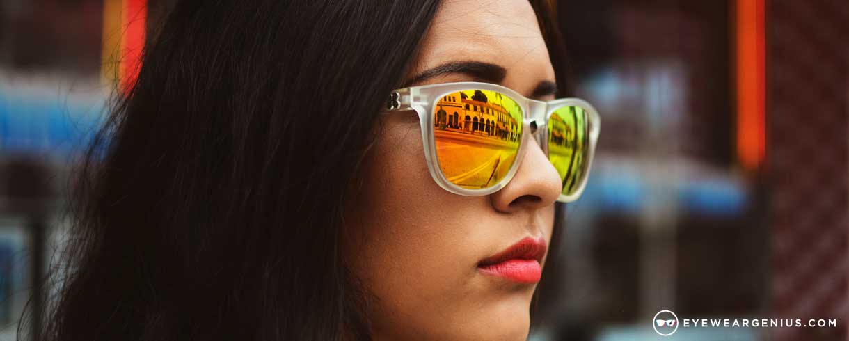 amber mirror sunglasses