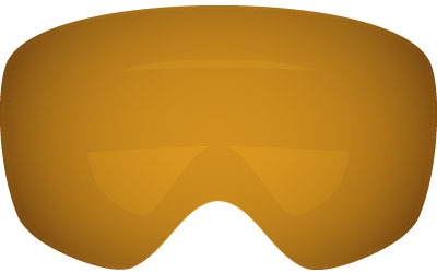 Amber Snow Goggle Lens - Eyewear Genius