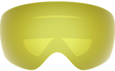 Light Yellow Flat Light Snow Goggle Lens - Eyewear Genius