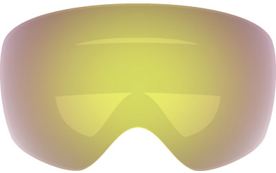 Yellow Flash Flat Light Snow Goggle Lens - Eyewear Genius