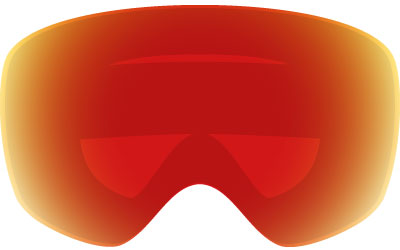 Medium Red-Orange Snow Goggle Lens - Eyewear Genius