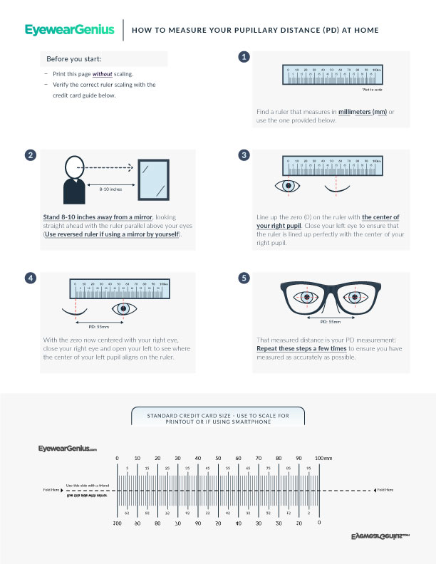 How to Measure Your PD at Home - Eyewear Genius