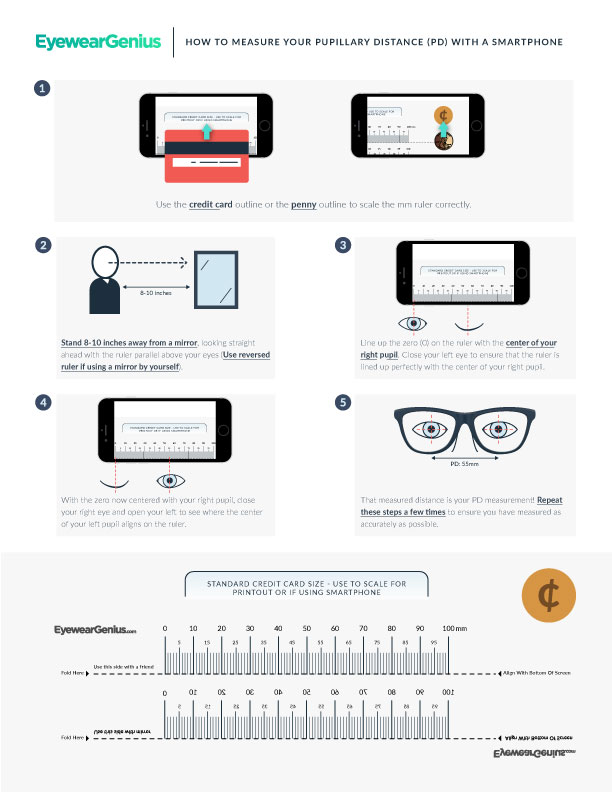 Measure Your PD (Pupillary Distance) With Your Smart Phone - Eyewear Genius