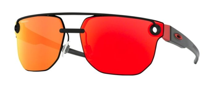 Chrystl OO 4136 Sunglasses Matte Black with Prizm Ruby Lenses