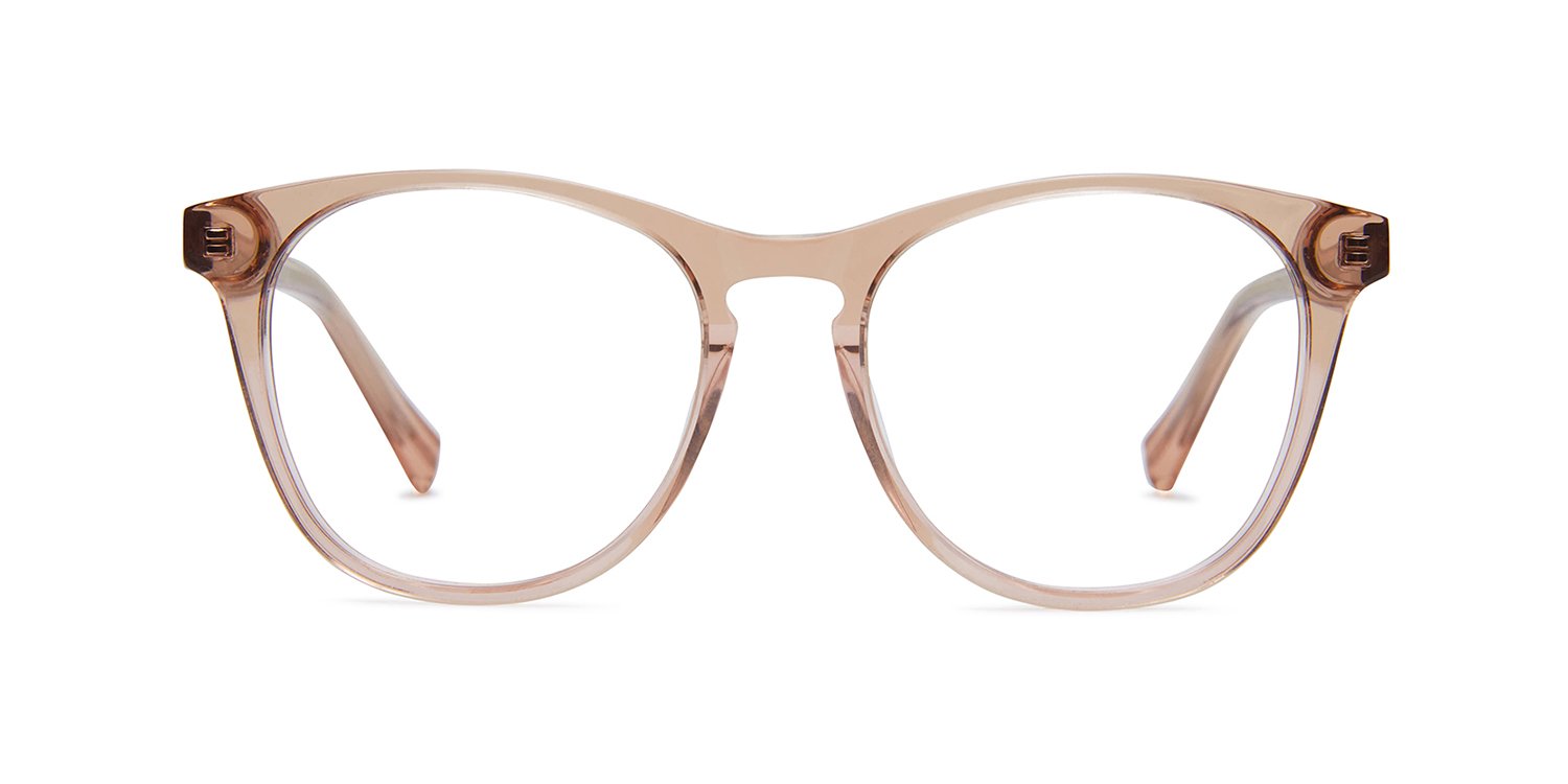 Nat – Champagne Blue Light Glasses | Size 49-18-140 - Eyewear Genius