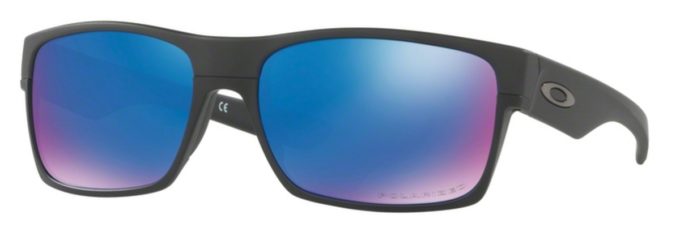 Two Face OO 9189 Sunglasses Matte Black / Sapphire Iridium Polar