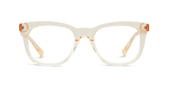 Drew - Peach Crystal Blue Light Glasses | Size