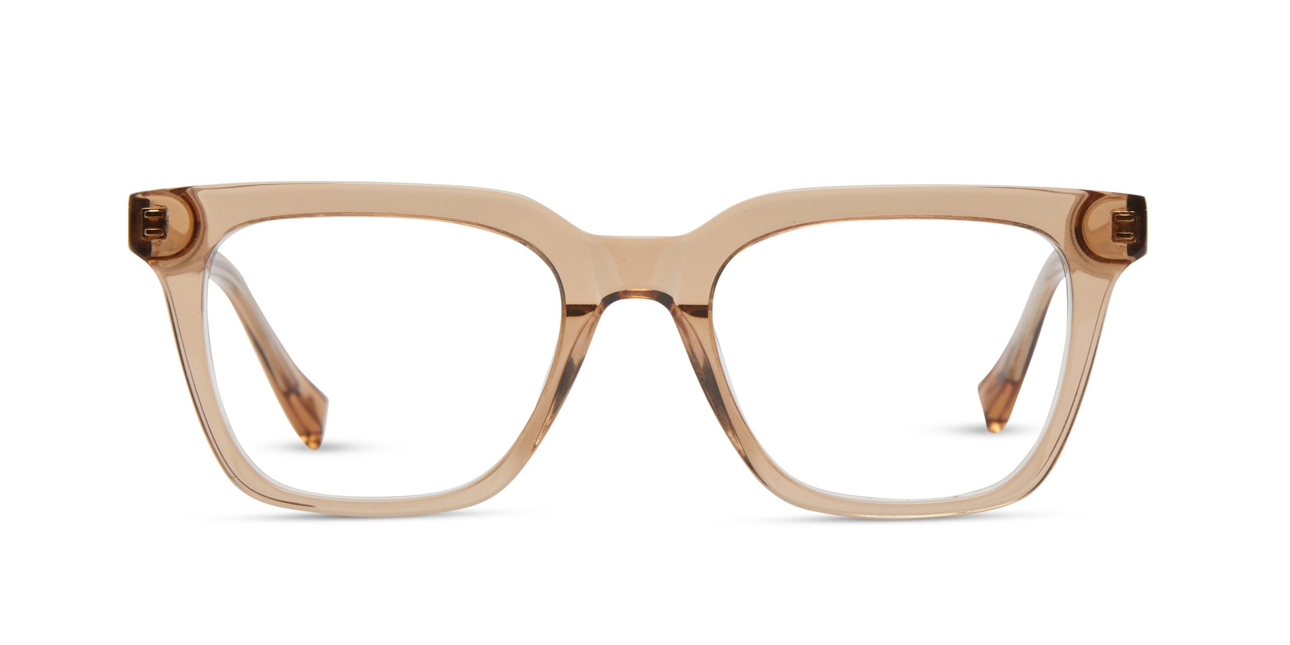 Billie / Large – Crystal Toffee Blue Light Glasses | Size - Eyewear Genius