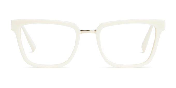 Chloe - Ivory White Blue Light Glasses | Size