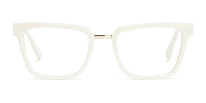 Chloe - Ivory White Blue Light Glasses | Size