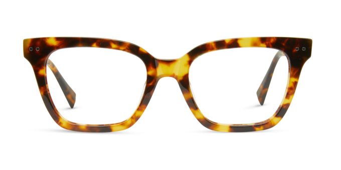 Frankie - Amber Tortoise Blue Light Glasses | Size